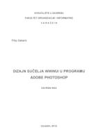 Dizajn sučelja WWWUI u programu Adobe Photoshop