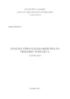 Analiza upravljanja rizicima na primjeru poduzeća