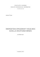 Energetska efikasnost vizualnog sučelja društvenih mreža