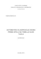 Automatska klasifikacija osoba prema spolu na temelju slike tijela