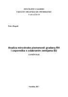 Analiza mirovinske pismenosti RH i usporedba s odabranim zemljama EU