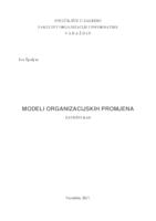 Modeli organizacijskih promjena