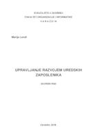 Upravljanje razvojem uredskih zaposlenika