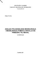 Analiza poligonalnog modeliranja  i modeliranja pomoću krivulja na primjeru Taj Mahal