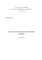 Analiza podataka društvenih mreža