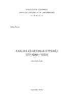 Analiza zagađenja otpada i otpadnih voda