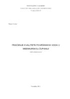 Praćenje kvalitete površinskih voda u Međimurskoj županiji