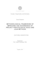 Methodological Framework of Improving the Governance of Project Portfolios by Agile and Lean Methods