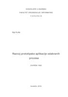 Razvoj prototipske aplikacije odabranih procesa