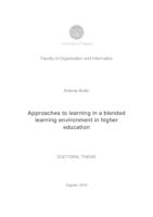 Approaches to learning in a blended learning environment in higher education