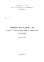 Primjena RFID rješenja za poboljšanje obavljanja uredskih poslova