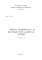 Primjena IoT tehnologija za lociranje inventara unutar poduzeća