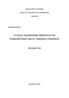 Utjecaj dugoročnih investicija na konkurentnost malih i srednjih poduzeća