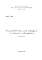 Primjena WebSocketa u web aplikacijama na primjeru elektroničkog glasanja