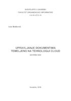 Upravljanje dokumentima temeljeno na tehnologiji Cloud