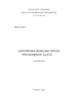 Usporedba mobilnih Office programskih alata