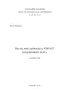 Razvoj web aplikacija u ASP.NET programskom okviru