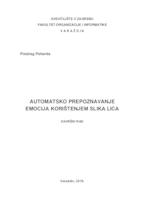 Automatsko prepoznavanje emocija korištenjem slika lica