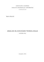 Analiza blockchain tehnologija