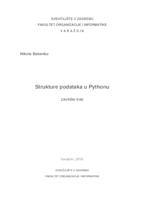 Strukture podataka u Pythonu