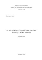 Utjecaj podatkovne analitike na poduzetničke prilike