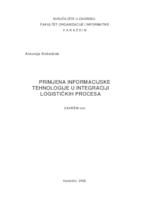 Primjena informacijske tehnologije u integraciji logističkih procesa