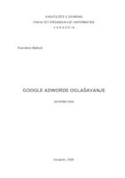 Google AdWords oglašavanje