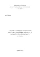 Analiza i usporedba financijskih izvještaja odabranih poduzeća iz farmaceutske djelatnosti