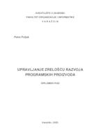 Upravljanje zrelošću razvoja programskih proizvoda