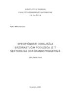 Specifičnosti i obilježja brzorastućih poduzeća iz IT sektora na odabranim primjerima