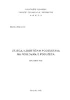 Utjecaj logističkih podsustava na poslovanje poduzeća