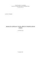 Analiza uzroka i posljedica financijskih kriza 