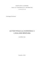 Autentifikacija korisnika u lokalnim mrežama