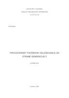 Prihvaćenost Facebook oglašavanja od strane generacije Z