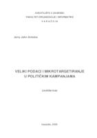 Veliki podaci i mikrotargetiranje u političkim kampanjama