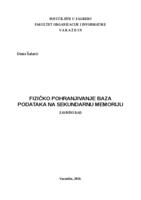 Fizičko pohranjivanje baza podataka na sekundarnu memoriju