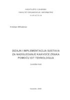 Dizajn i implementacija sustava za nadgledanje kakvoće zraka pomoću IoT tehnologija