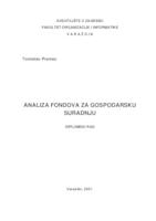 Analiza fondova za gospodarsku suradnju