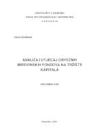 Analiza i utjecaj obveznih mirovinskih fondova na tržište kapitala