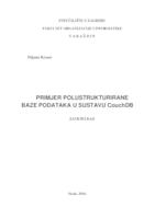 Primjer polustrukturirane baze podataka u sustavu CouchDB