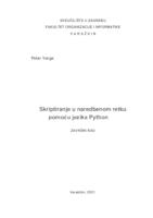 Skriptiranje u naredbenom retku pomoću jezika Python
