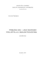 Primjena GNU/Linux baziranih poslužitelja u manjim poduzećima