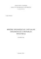 Mrežne organizacije i virtualne organizacije u Republici Hrvatskoj