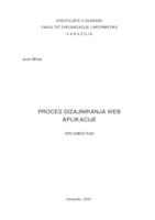 Proces dizajniranja web aplikacije