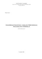 Rudarenje podatka i analiza predviđanja računalnog kriminala