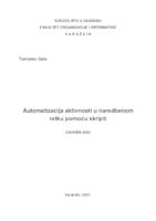 Automatizacija aktivnosti u naredbenom retku pomoću skripti