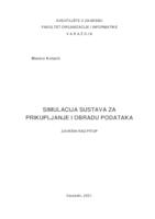 Simulacija sustava za prikupljanje i obradu podataka