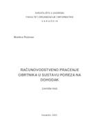 Računovodstveno praćenje obrtnika u sustavu poreza na dohodak