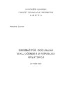 Siromaštvo i socijalna isključenost u Republici Hrvatskoj