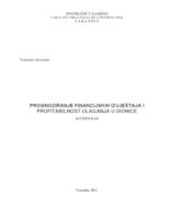 Prognoziranje financijskih izvještaja i profitabilnost ulaganja u dionice